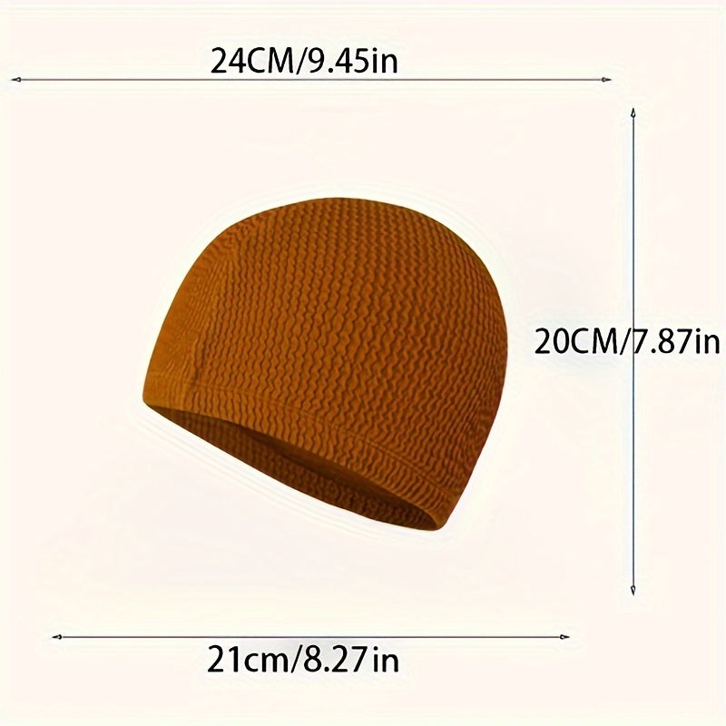 Comfortable Non slip Cap For Long Hair Solid Large Size Hat Unisex Swimming Cap