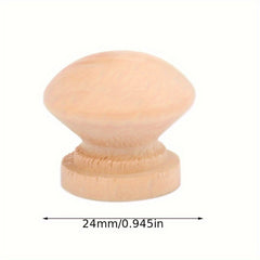 10pcs Wooden Mushroom Door Pull Round Knobs