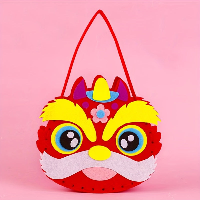 DIY Animal Theme Non-Woven Handbag Kit for Kids