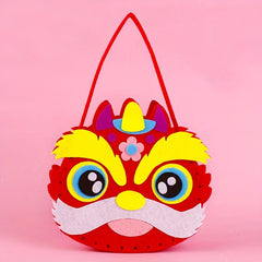 DIY Animal Theme Non-Woven Handbag Kit for Kids