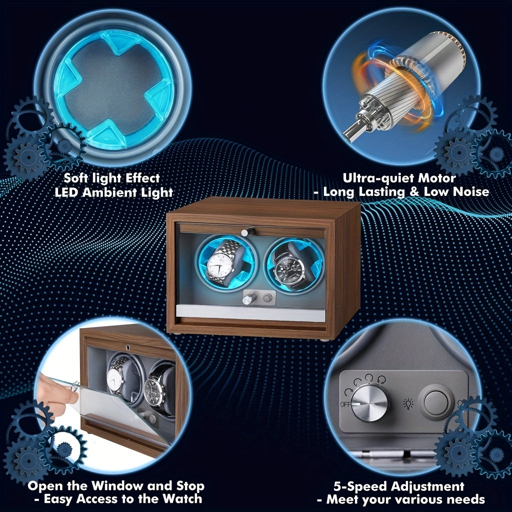 Automatic Mechanical Watch Rotator Anti-magnetic Box