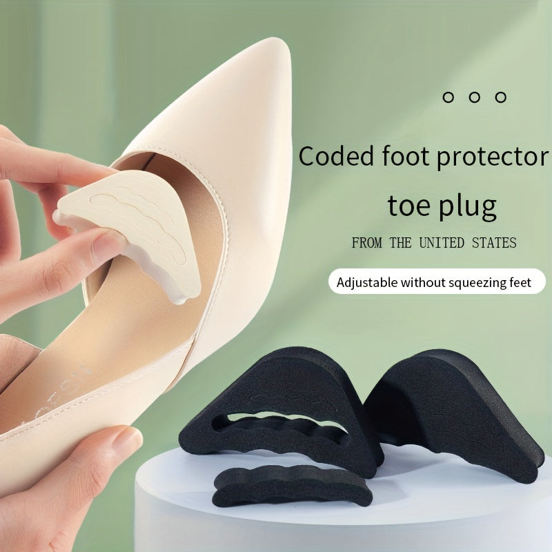 Women's High Heels Toe Plug Half Sponge Cushion Feet Filler Insoles