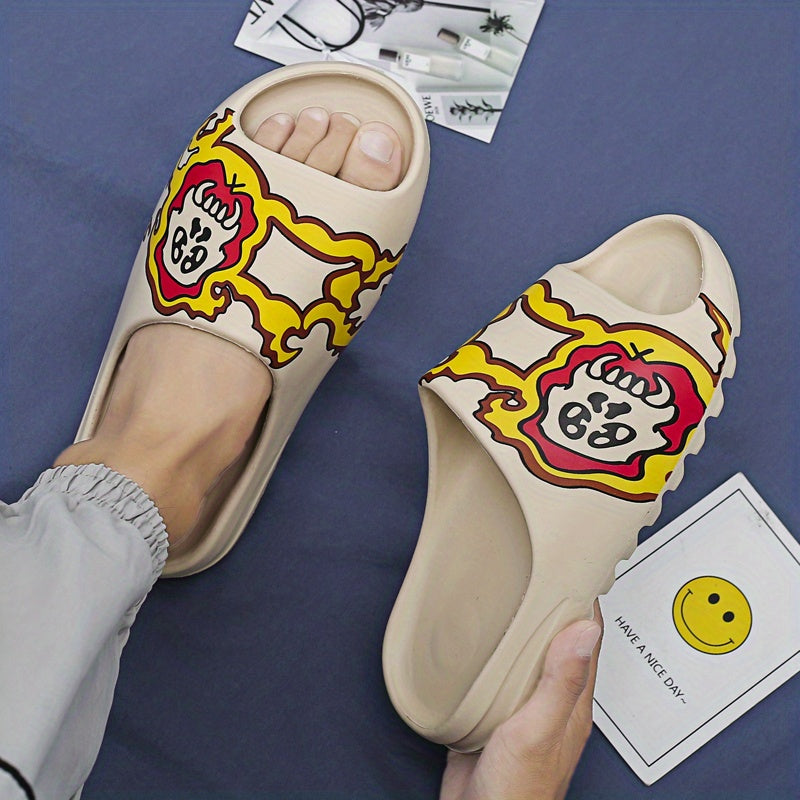 Unisex Cartoon Cloud Slides Pillow Slippers Non Slip Shoes For Indoor Outdoor