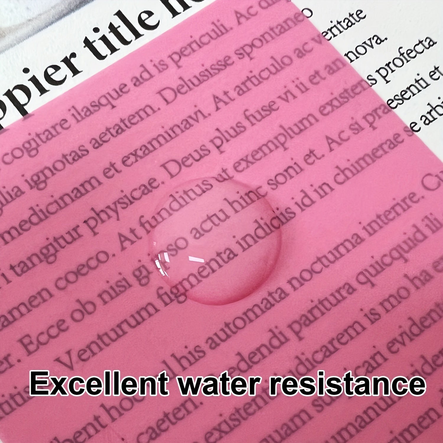 160 Sheets 8 Colors Waterproof Transparent Sticky Notes