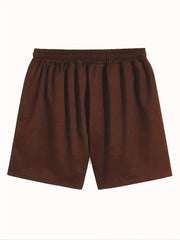 BEAR Print Shorts Men's Comfy Loose Drawstring Shorts Men Clothes For Summer