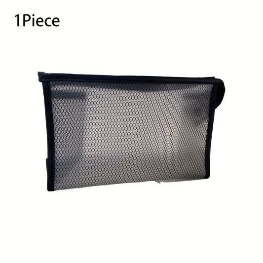 Portable PVC Mesh Toiletry Bag Waterproof Cosmetic Pouch