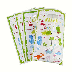 10pcs Dinosaur Gift Bag Kids Jungle Animal Birthday Party Supplies
