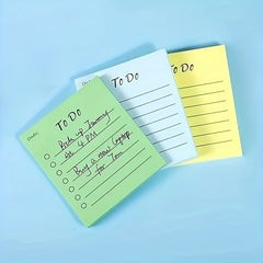 9pcs Multicolor Fluorescent Sticky Notes Adhesive Strong Sticky Notes Creative