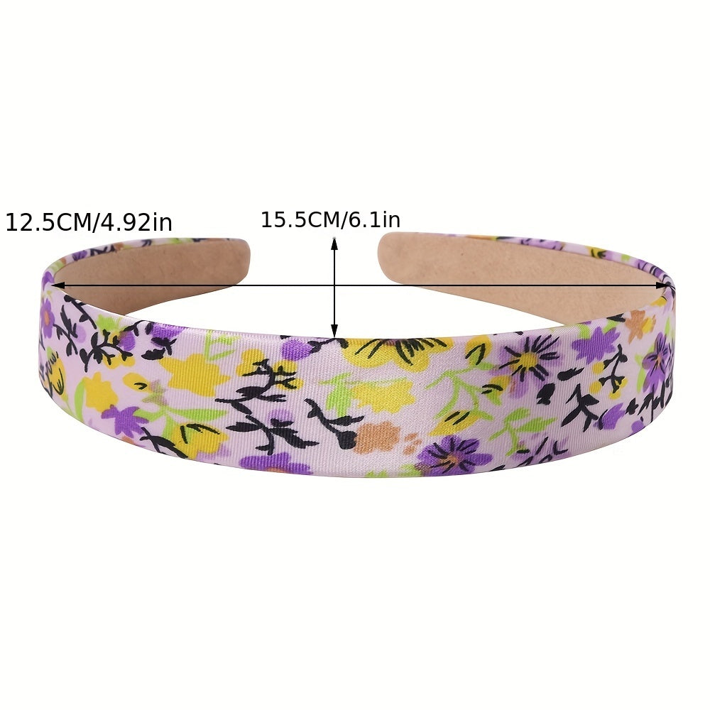 Floral Headband Wide Brim Plum Blossom Head Hoop Hair Accessories