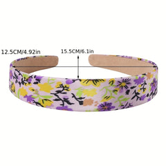 Floral Headband Wide Brim Plum Blossom Head Hoop Hair Accessories