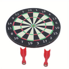 1:12 Scale Dartboard Model with Scoring Zones for Dollhouse Decor