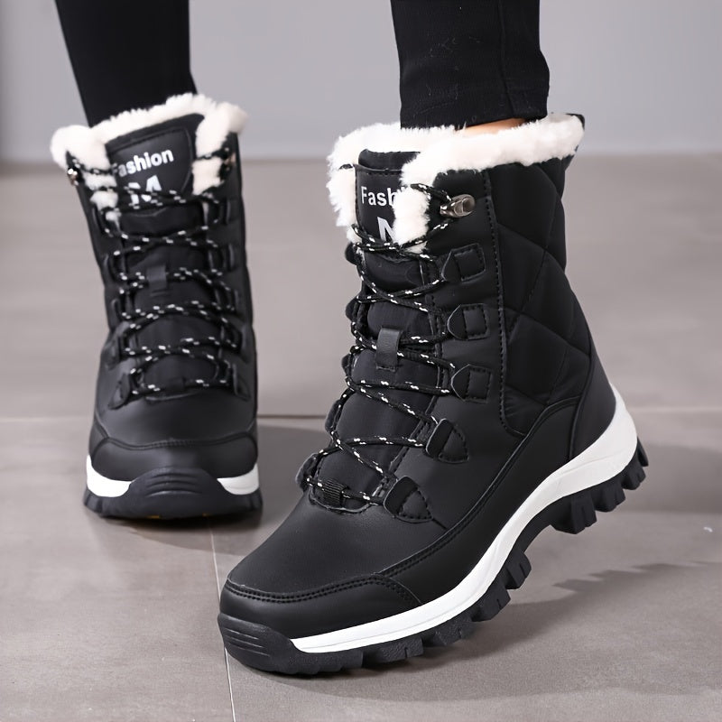 Women's Snow Boots Warm High Top Hiking Boots