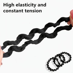 10 Pcs Girls' Elastic Hair Bands For Thick Hair Multicolor