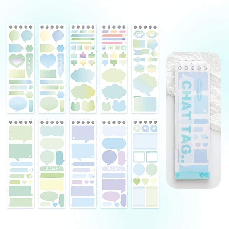 Gradient pattern Loose leaf And Paper Label Index Stickers