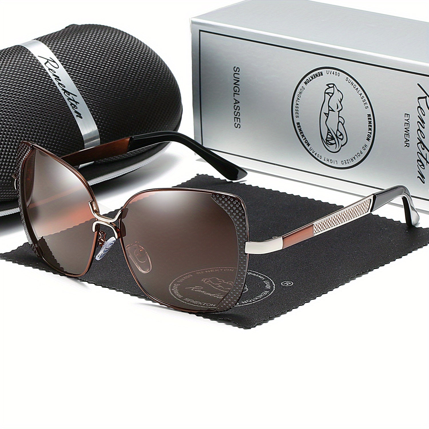 RENEKTON Polarized Sunglasses Classic Frame Driving Glasses Large Frame 6201