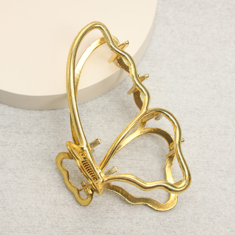 Large Metal Hair Claw Clips Hair Catch Barrette Jaw Clamp For Women
