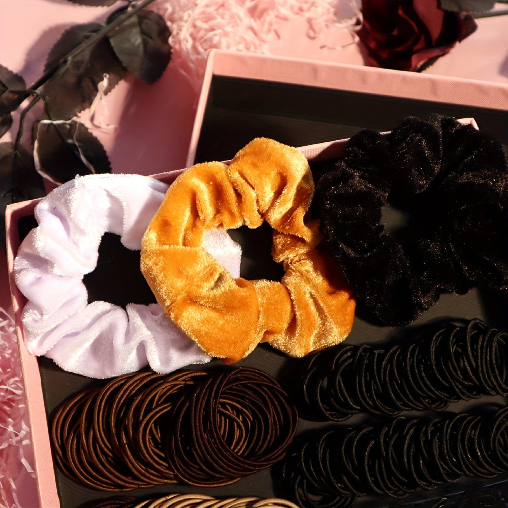 Hair Accessories Set Rubber Band Hair Tie Scrunchie Set