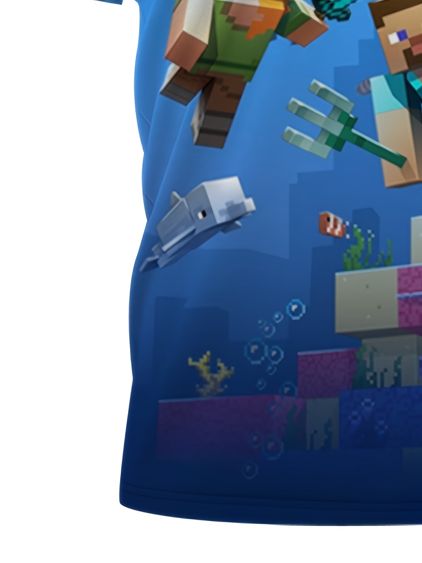 Deep Sea Pattern Kid's T shirt Cartoon Boy Print Short Sleeve Top