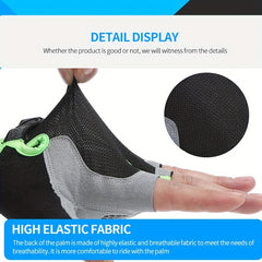 Anti Shock Windproof Fingerless Gloves - for Biking Climbing Weightlifting