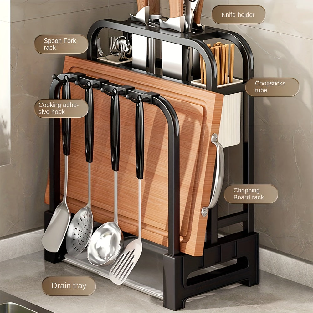 Stainless Steel Cutting Board Rack Kitchen Storage
