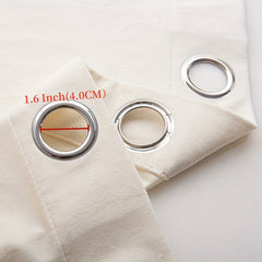 Solid Colour Velvet Curtain Blackout Grommet Top Curtains