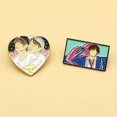 LGBT Enamel Brooch Pins for Men