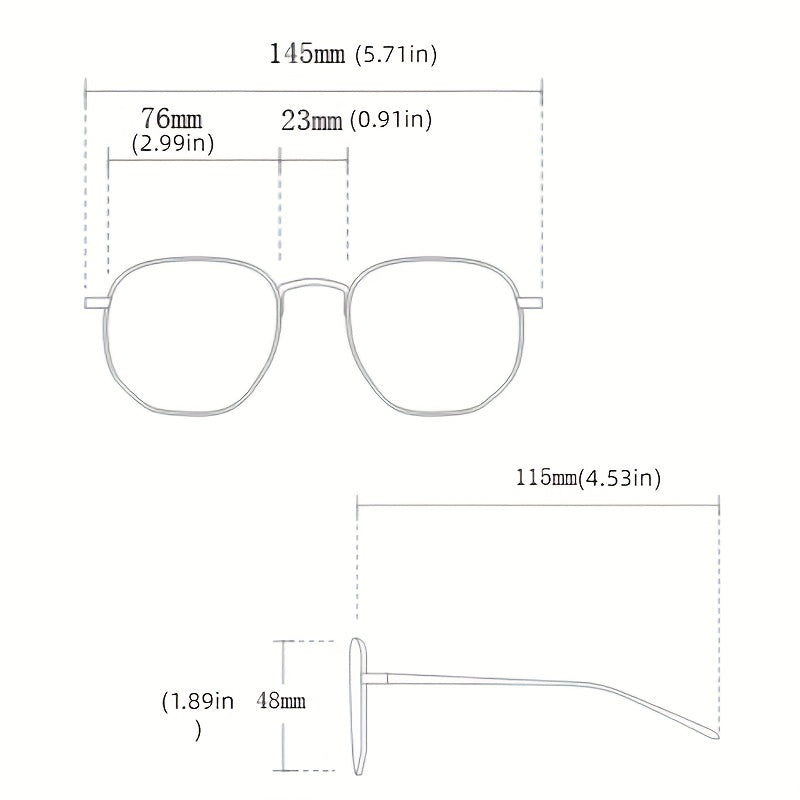 Y2K Rimless Sunglasses Gradient Lens UV400
