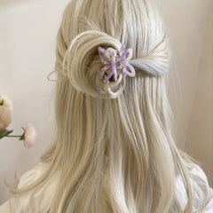Small Acetate Hair Claw Butterfly Shaped Y2K Ponytail Holder