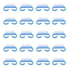 50 Pcs Handle Grip Nail Brush Fingernail Scrub Cleaning Brush