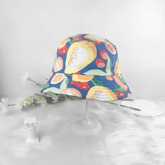 Fruit Pattern Reversible Bucket Hat for Men Women