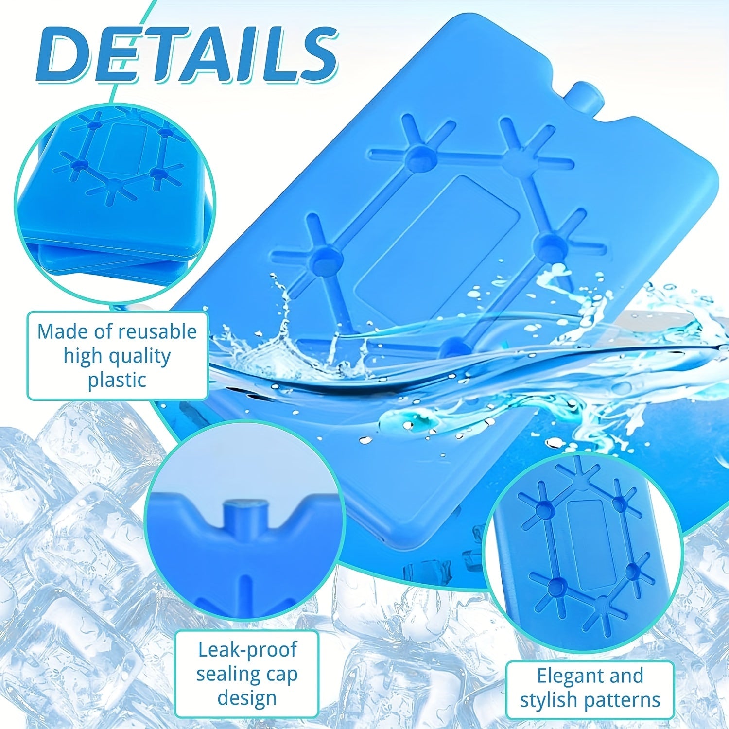 Reusable Ice Packs for Lunch Box - Keep Food Fresh and Cold