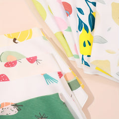 Baby Triangle Fabric Bibs Cartoon Baby Bibs Girls& Boys Feeding Bibs
