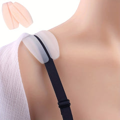 Invisible Silicone Shoulder Pads Non-slip Bra Strap Cushions