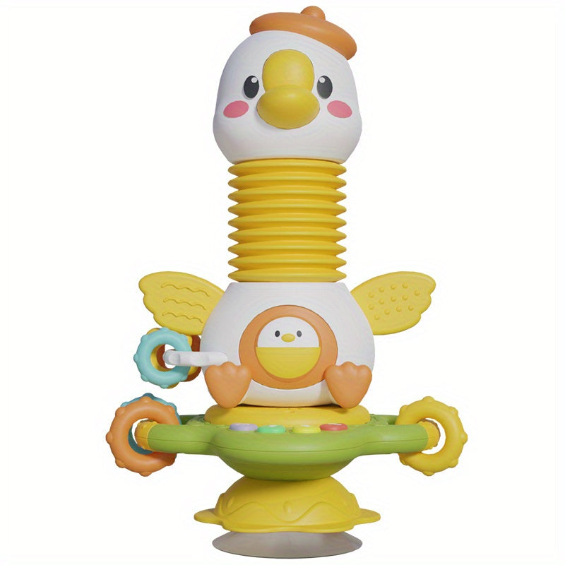 Baby High Chair Car Rattle Toys With Music Infant Suction Cup Table Toy