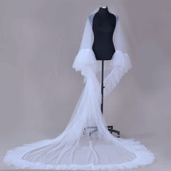 Layered Bridal Veil and Train for Wedding