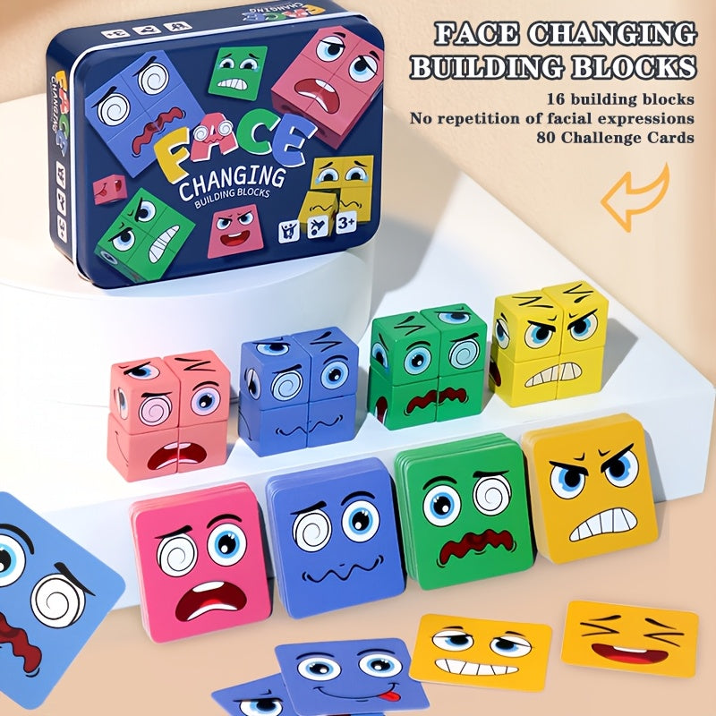 Face Changing Cube Puzzle Fun Focus Game Age 6