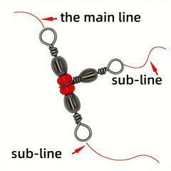 10Pcs Fishing Buckle 360 Degree Mini Rotating Ring Fish Hook Bait Connector