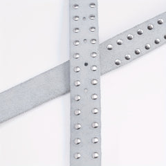 Men's 44in PU Leather Colorful Faux Diamond Belt Waist Strap