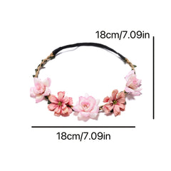 Flower Crown Garland Headpiece Floral Head Beach Flower Wedding Hair