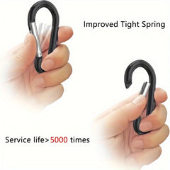 10pcs Aluminum Carabiners for Camping Hiking 4 32 cm
