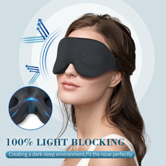 Blackout 3D Contoured Sleep Blindfold Soft Comfortable Eye Mask