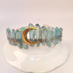 Moon Crystal Crown Bohemian Tiara Wedding Accessories