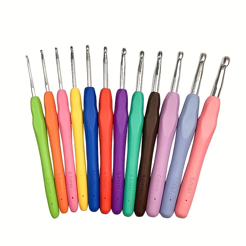 9-11pcs Crochet Hooks Set Tool Needle Knitting Rod Crochet Sewing Supplies