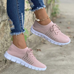 Women's Mesh Lace Up Running Shoes Lightweight Breathable Sneakers