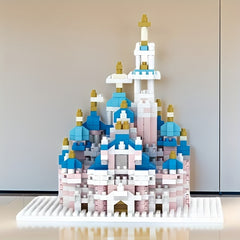 1450pcs Pink Castle Building Blocks ABS Material Festivals Birthday Year