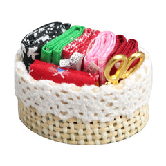 Mini Simulation Needle & Thread Basket Antique Decor