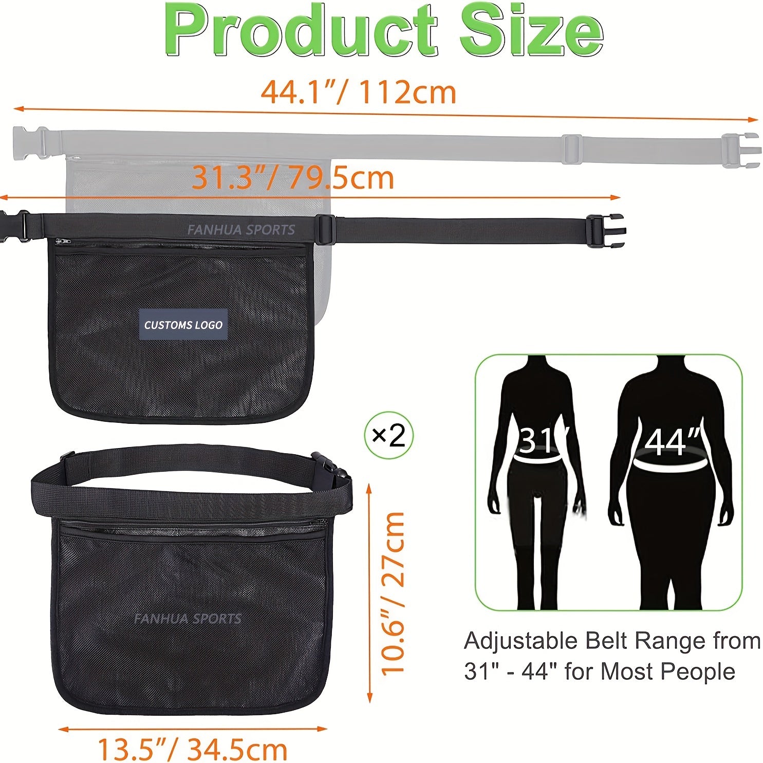 Tennis Storage Bag Pickleball Bag Portable Ball Waist Bag Tennis Pick up Bag