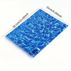 1pc Ripple Water Effect Paper with Adhesive Backing for Dollhouse Decor