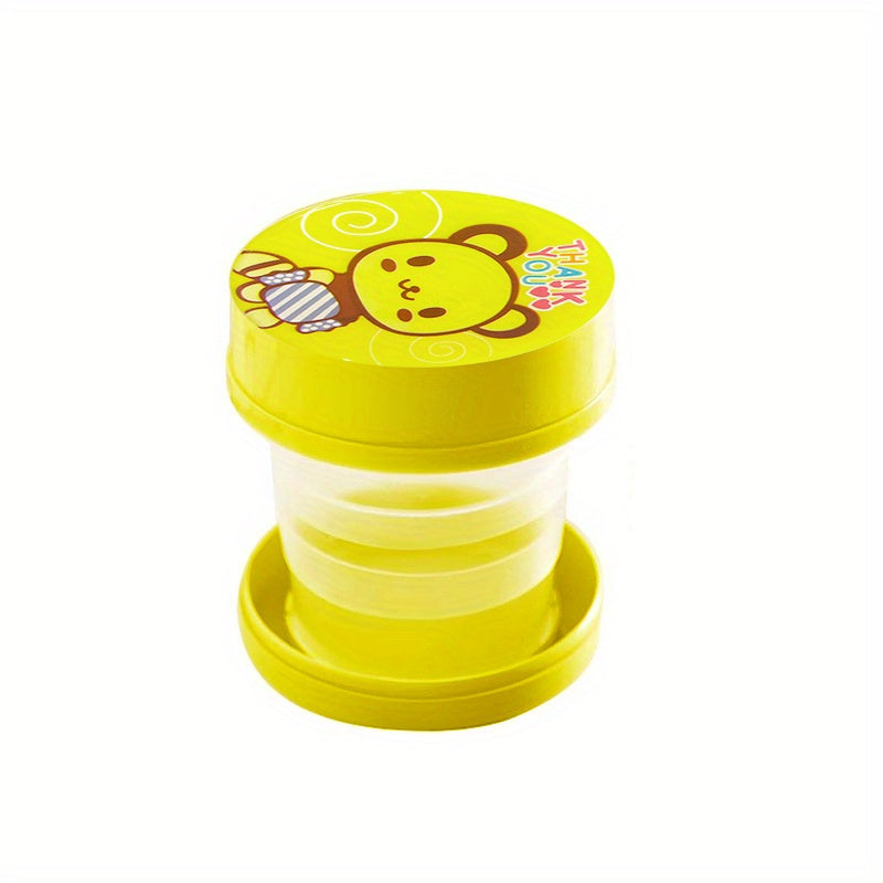 Creative Travel Cartoon Retractable Cup Animal Outdoor Folding Water Cup