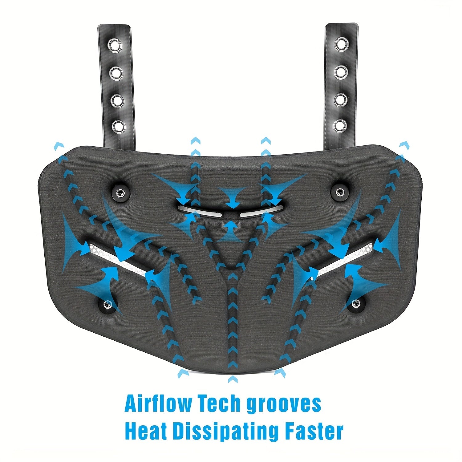Football Back Plate with Vents Low Back Pad